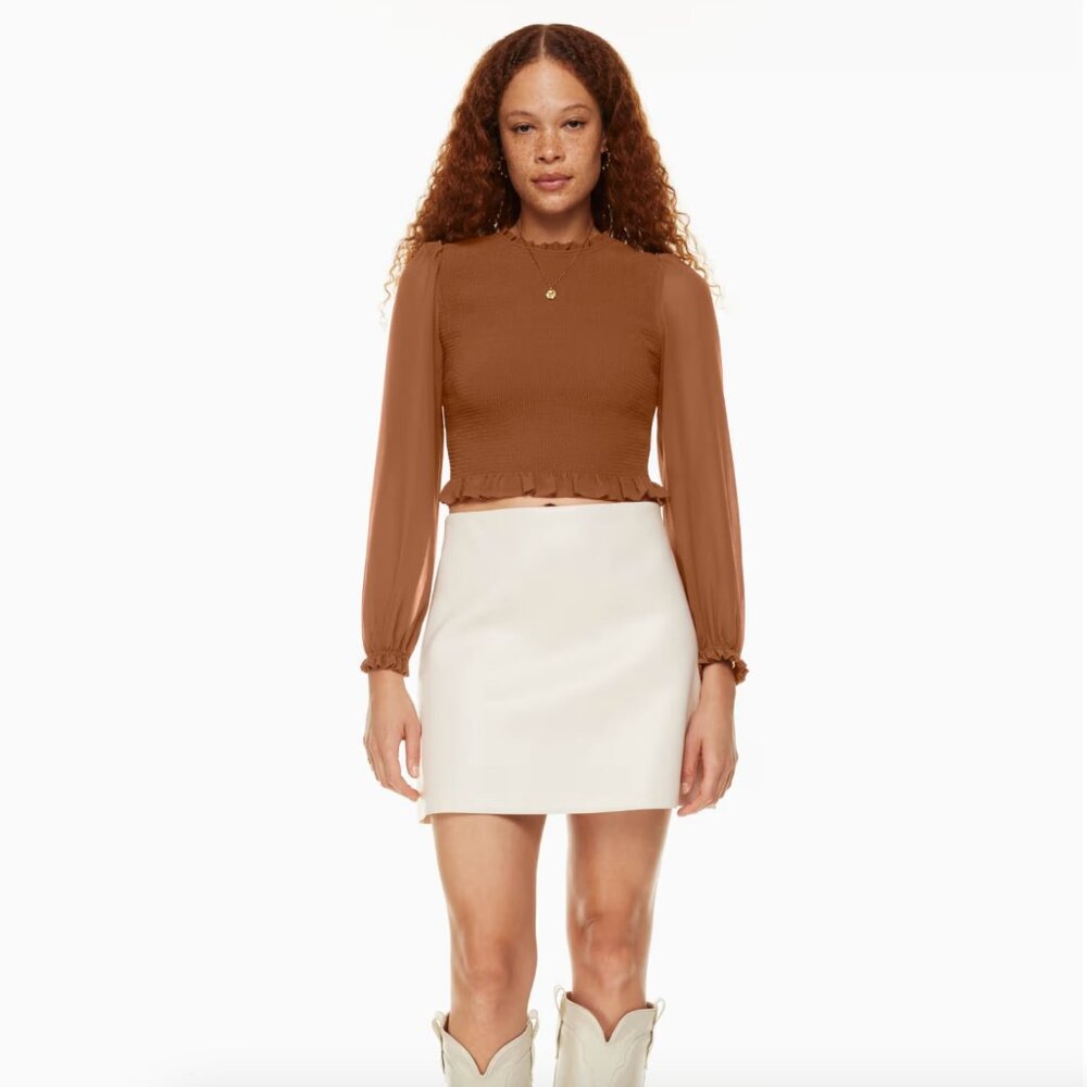 Wilfred Tempest Blouse in Anise Brown